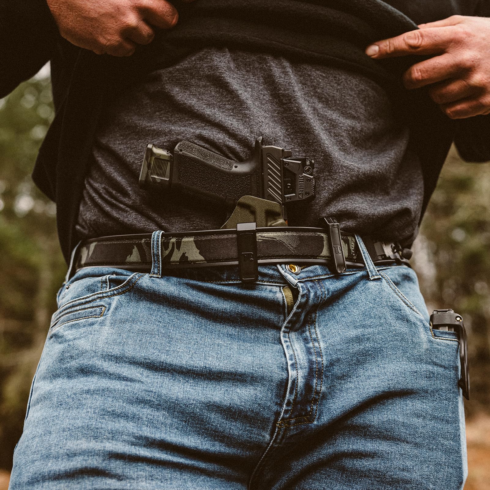 VIKTOS Men's Counteract CCW Durable Magnetic V-Buckle Adjustable EDC & Concealed Carry Hunting Shooting Gun Holster Belt - Image 3