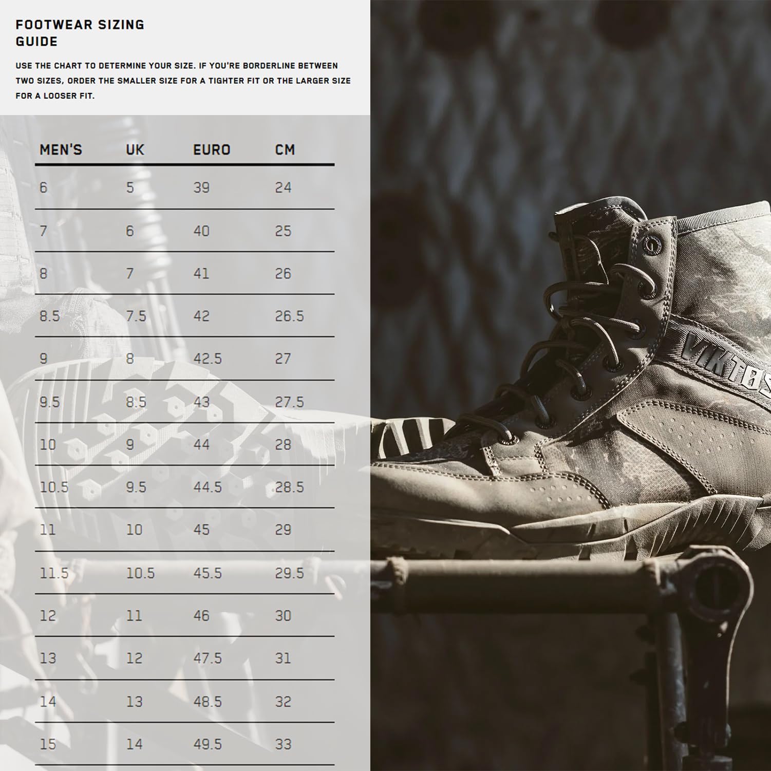 VIKTOS Men's Johnny Combat OPS Tiger Tactical Boots | Durable Water-Resistant Lightweight Mid-Height Outdoor Combat Boots - Image 7