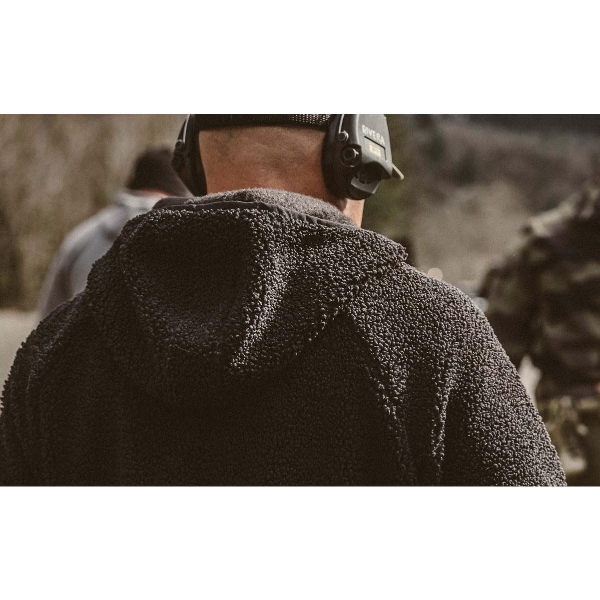 VIKTOS Men's Quarter Zip Hooded Basecraft Sherpa Fleece Anorak Pullover Jacket - Image 5