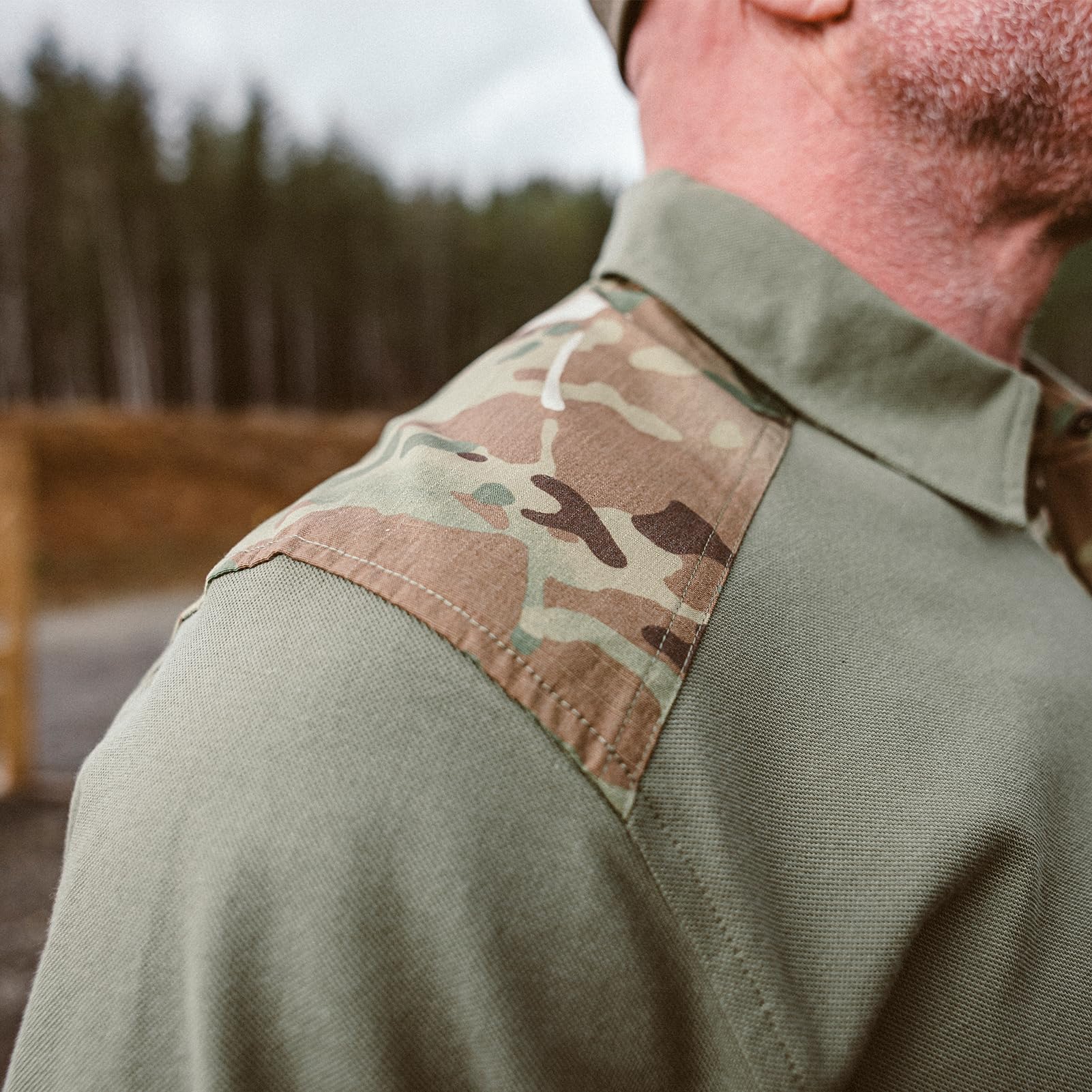 VIKTOS Men's Range Trainer Coolmax Durable Lightweight Breathable Snap Collar Short Sleeve Hunting Shooting Stretch Polo Top - Image 4