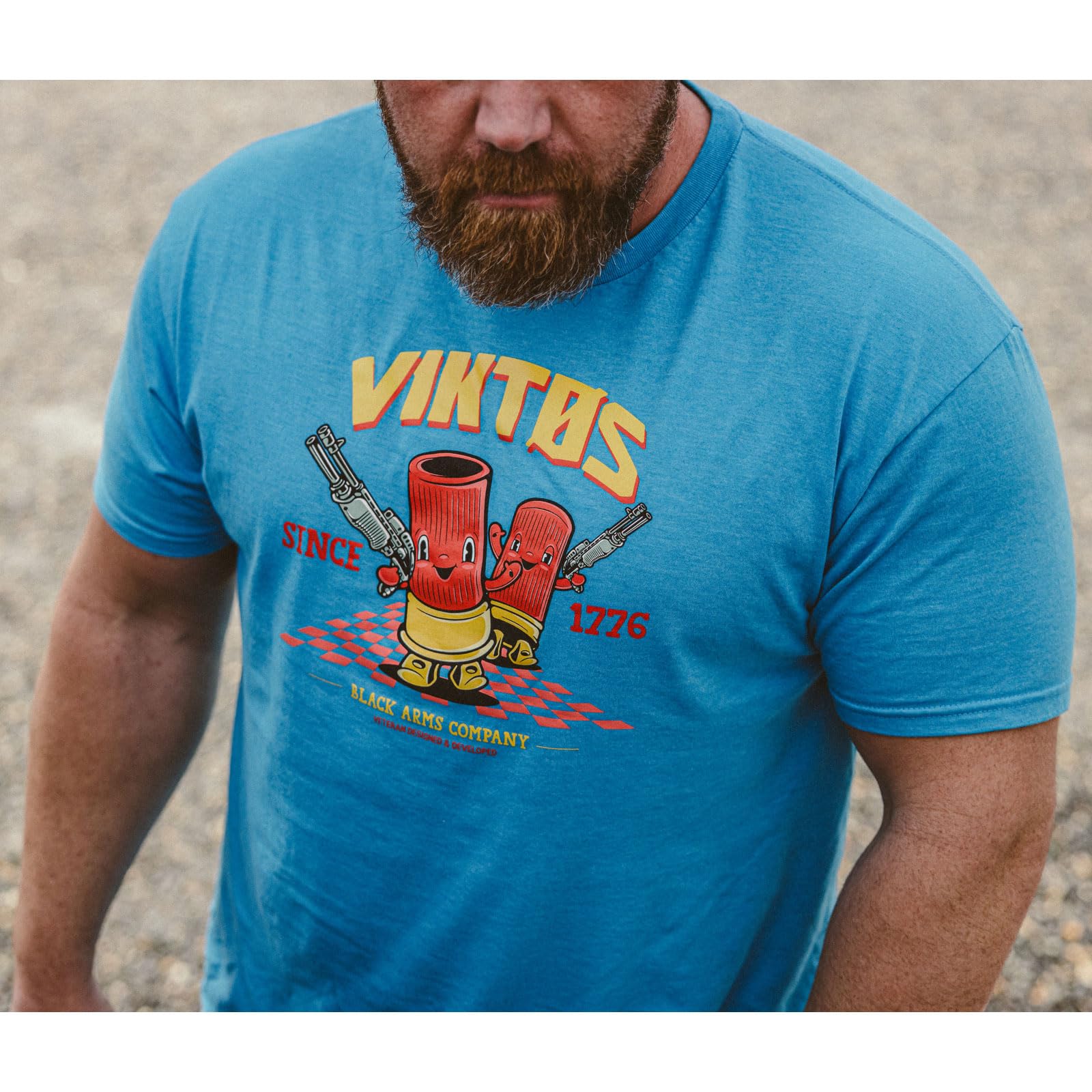 VIKTOS Men's Shotty Tee - Durable Soft Lightweight Casual Outdoor Tactical Short Sleeve T-Shirt with Screen-Printed Graphic - Image 4