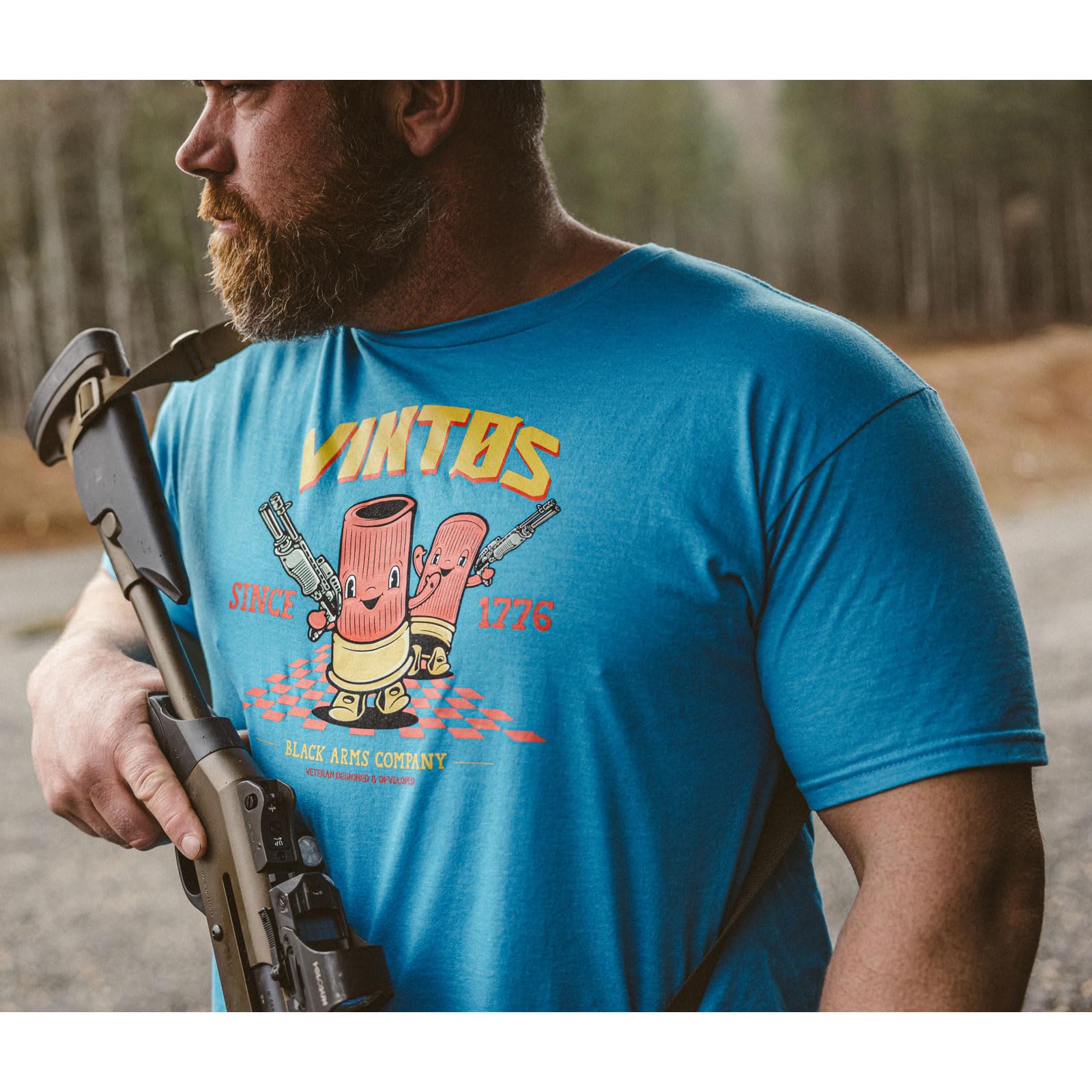 VIKTOS Men's Shotty Tee - Durable Soft Lightweight Casual Outdoor Tactical Short Sleeve T-Shirt with Screen-Printed Graphic - Image 5