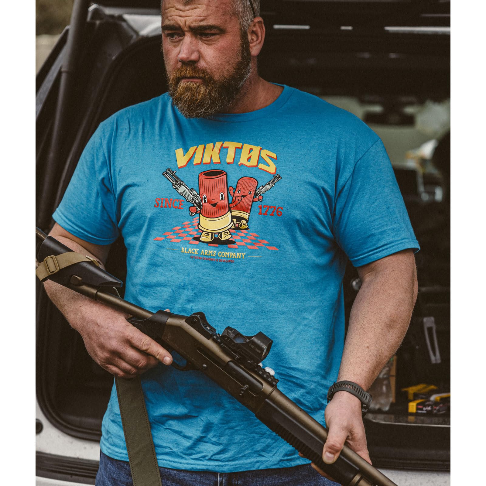 VIKTOS Men's Shotty Tee - Durable Soft Lightweight Casual Outdoor Tactical Short Sleeve T-Shirt with Screen-Printed Graphic - Image 6